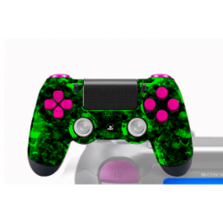 Manette PS4 FPS avec peinture custom Mephisto