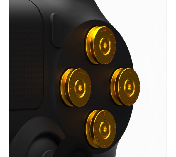 Boutons Balles 9mm Gold PS4