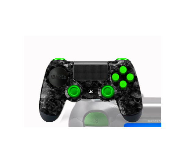 Manette PS4 Pro Gamers avec peinture customisée Spook