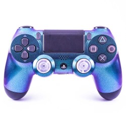 Manette PS4 Custom Caméléon Cyan