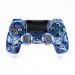 Manette personnalisée PS4 Old Skull Bleu